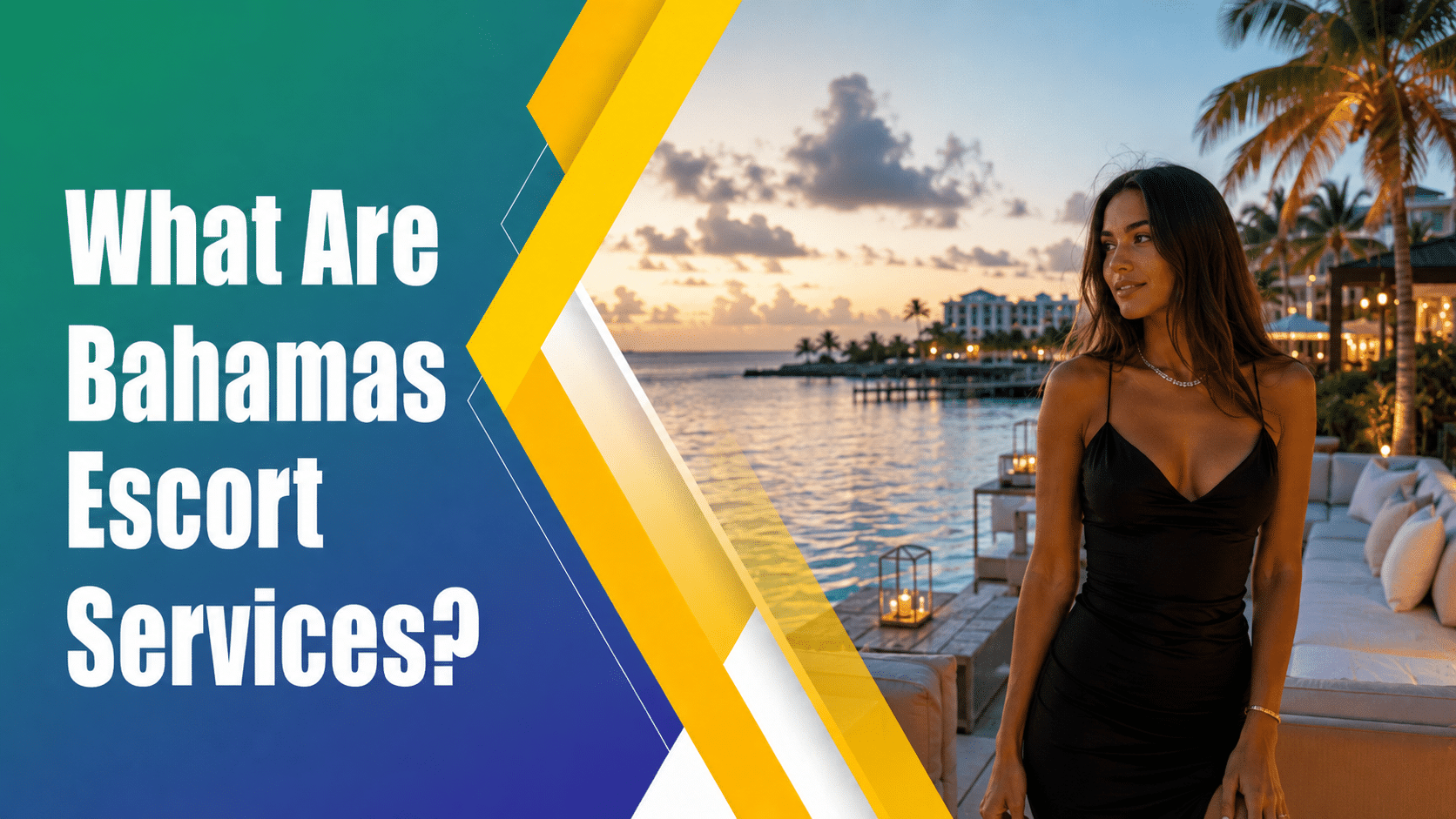 Luxury waterfront setting in the Bahamas representing professional Bahamas escort services and premium lifestyle experiences.