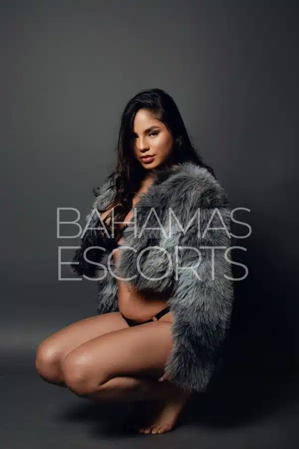 Stunning model with a flirtatious smile and graceful pose