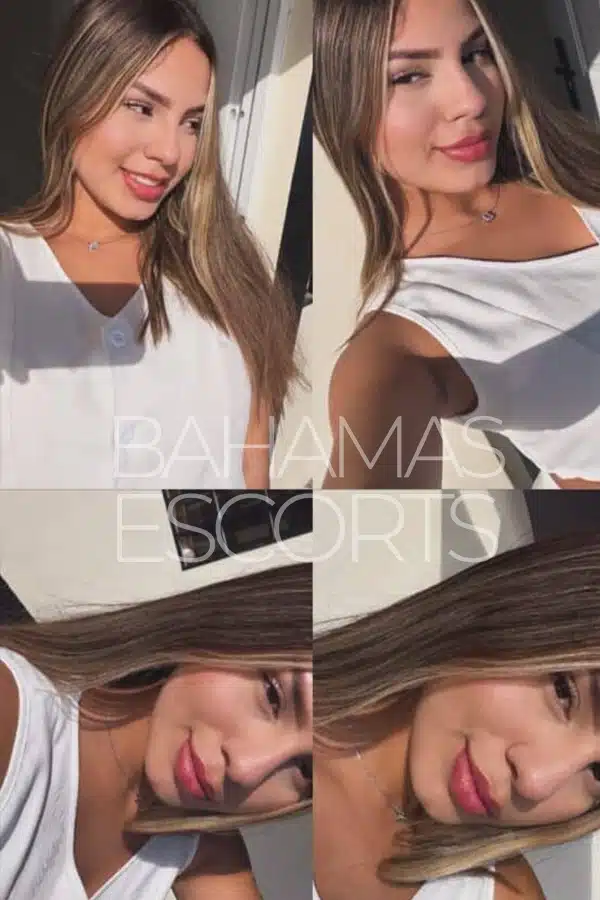 Stunning model with a flirtatious smile and graceful pose