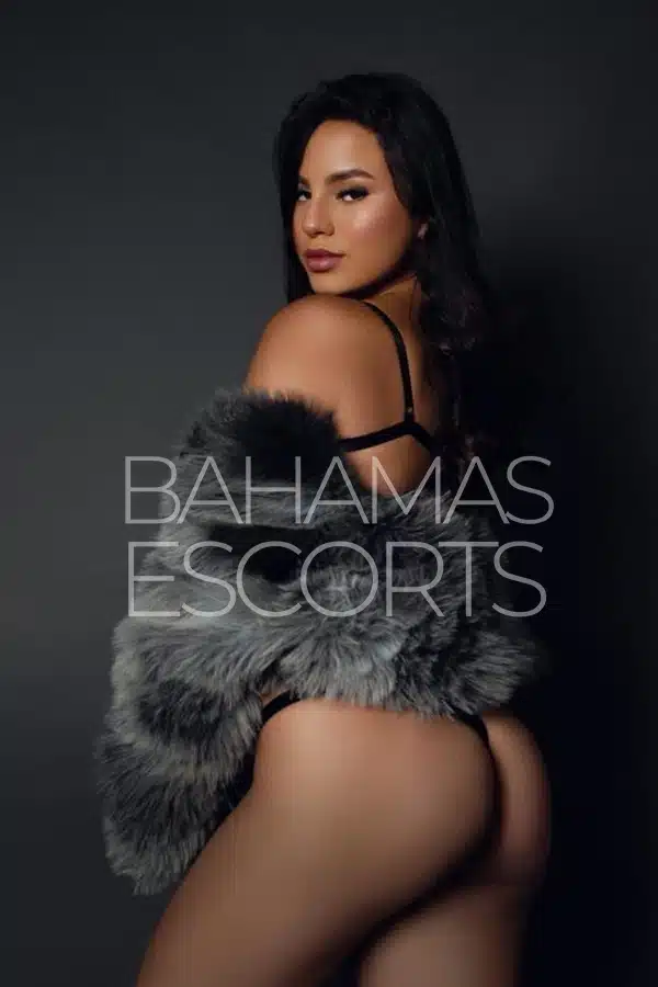 Stunning model with a flirtatious smile and graceful pose