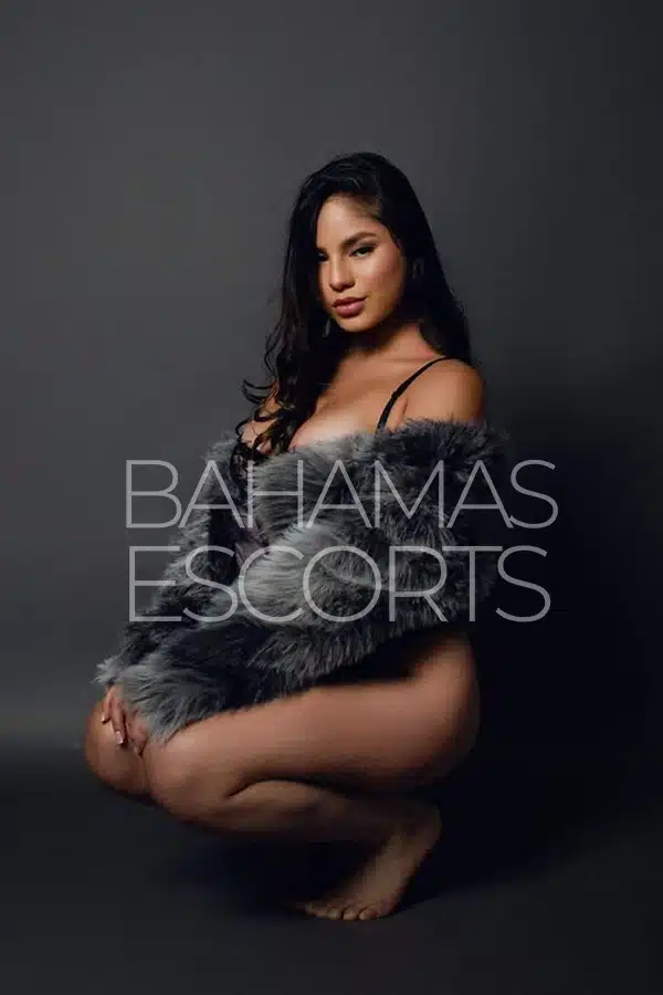 Stunning model with a flirtatious smile and graceful pose