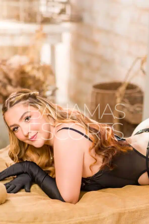 Attractive woman radiating confidence and sensual sophistication