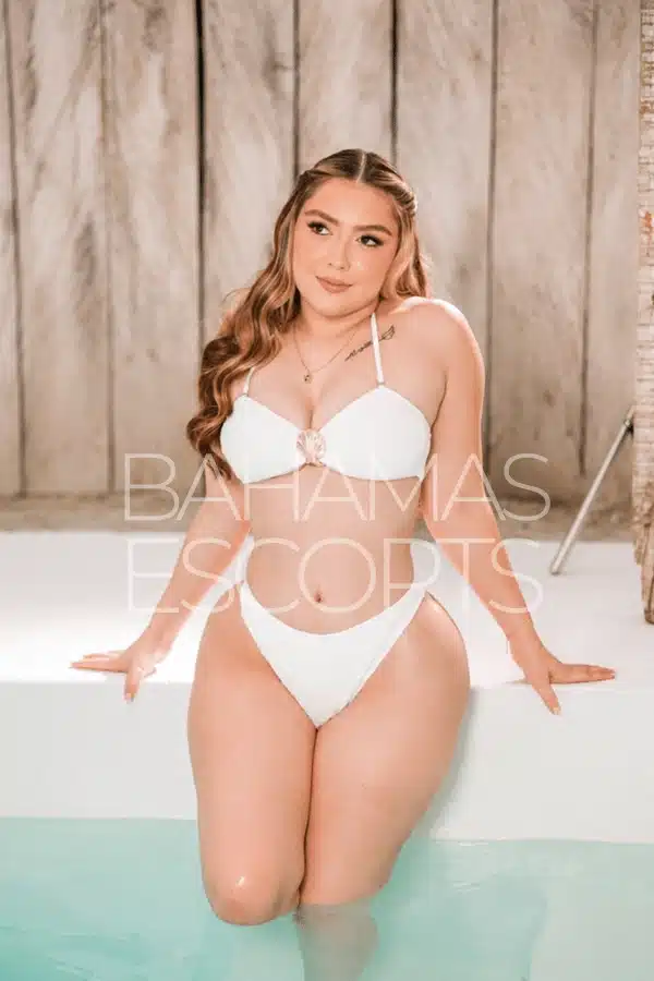 Attractive woman radiating confidence and sensual sophistication