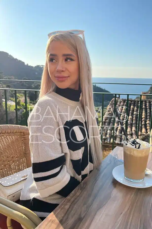 Beautiful woman with a captivating smile and irresistible confidence