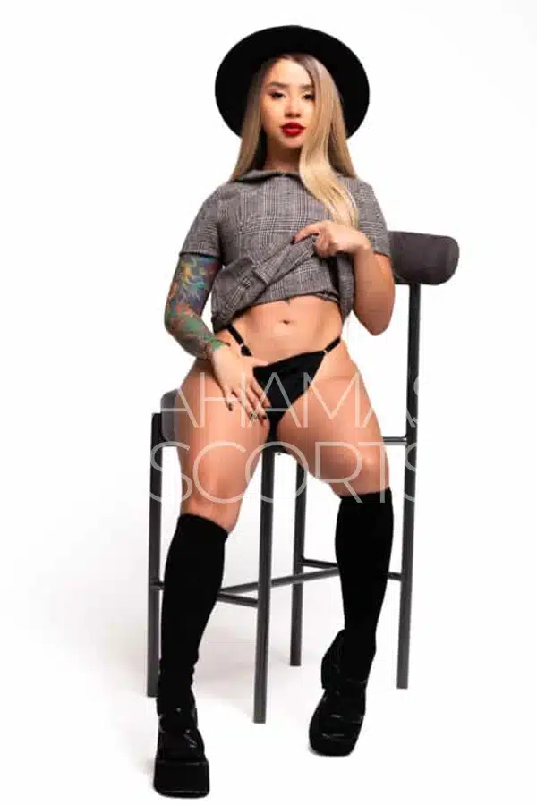 Beautiful woman with a captivating smile and irresistible confidence